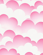 Pink Cloud Pattern Design Rug