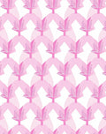 Pink Floral Geometric Pattern Rug