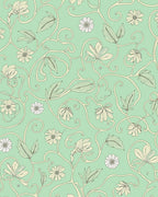 Whimsical Floral Vine Patterned Rug