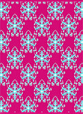 Hot Pink Snowflake Medallion Rug