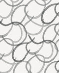 Seamless Grey Brushstroke Contour Rug