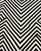 Bold Black White Zigzag Stripe Rug