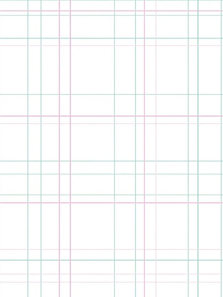 Pastel Plaid Grid Pattern Rug