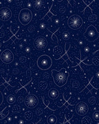 Celestial Starburst Dot Pattern Rug