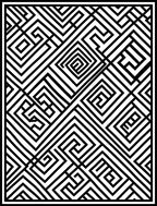 Geometric Maze Pattern Rug