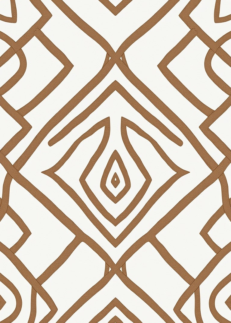 Earth Tones Abstract Geometric Pattern Rug