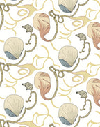 Nautical Shell Swirl Pattern Rug