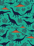 Dinosaur Botanical Pattern Rug