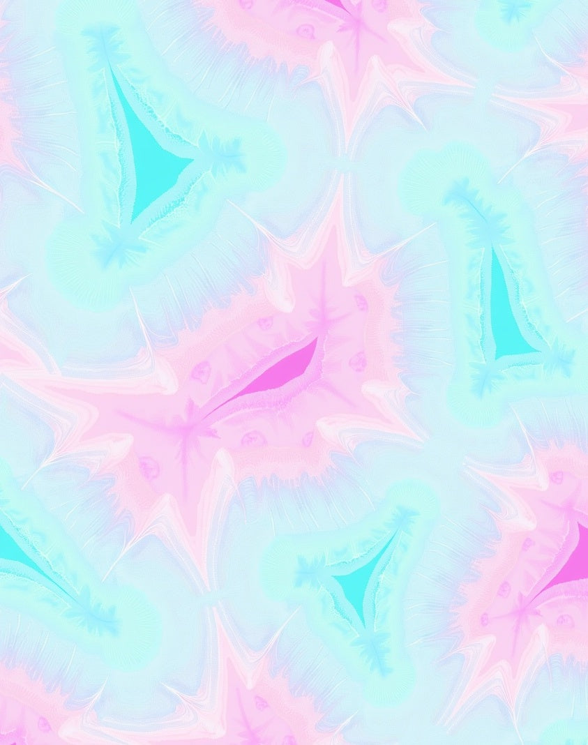 Pastel Triangles Swirls Design Rug