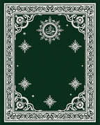 Intricate Floral Medallion Arabesque Border Rug