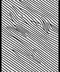 Wavy Grid Abstract Line Art Rug