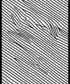 Wavy Grid Abstract Line Art Rug