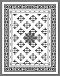 Classic Floral Border Design Rug