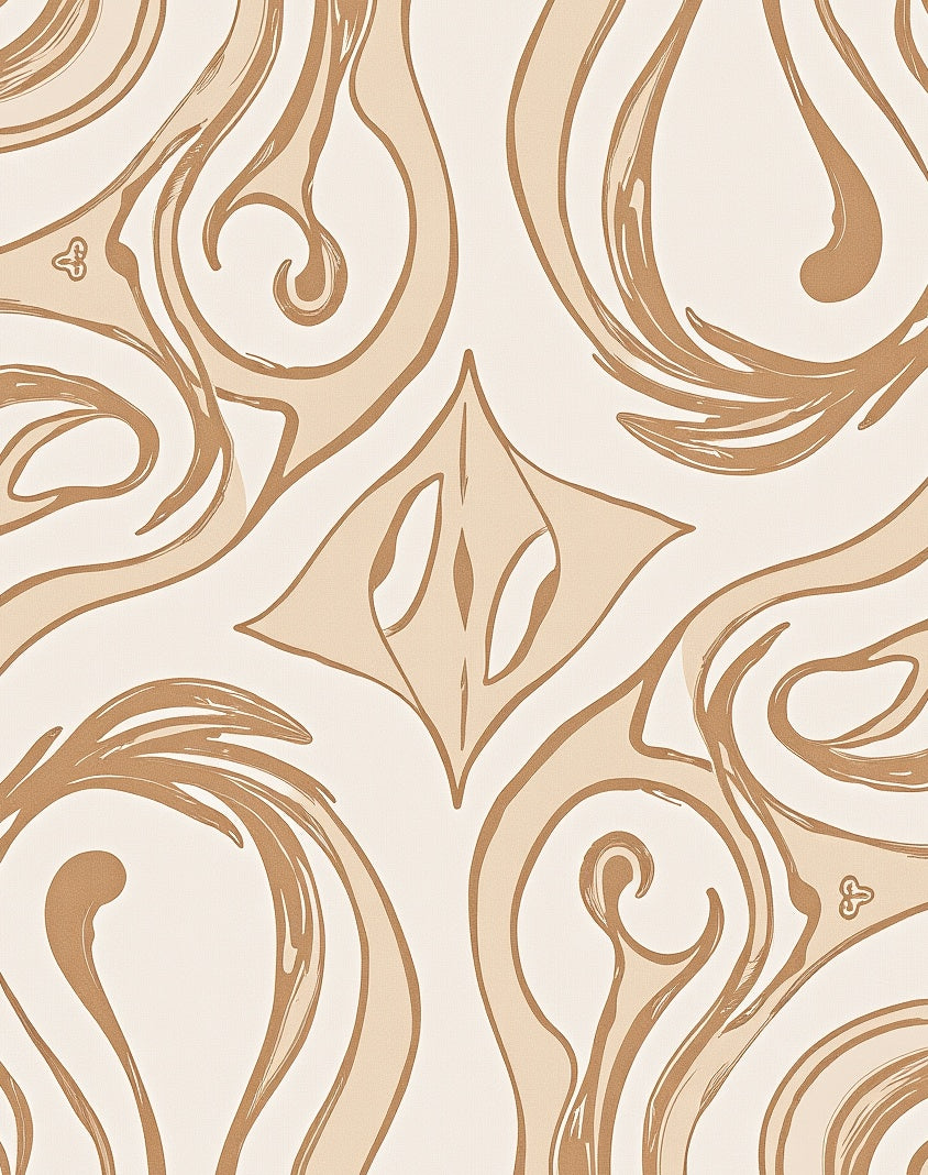 Abstract Swirl Nature Pattern Rug