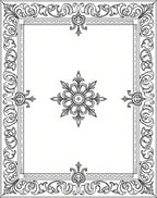 Ornate Scroll Border and Medallion Rug