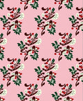 Pink Berry Branch Medallion Rug
