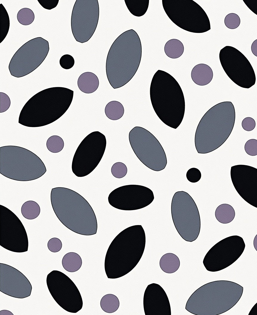 Abstract Oval Circle Pattern Rug