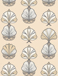 Elegant Art Deco Fan Pattern Rug
