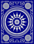 Starburst Medallion Sapphire Geometric Rug