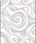 Abstract Gray Swirling Fluid Rug