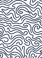 Waves Pattern Dark Blue Abstract Lines Rug
