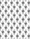 Diamond Pattern With Sketchy Details Rug