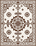 Ornate Central Medallion Style Rug