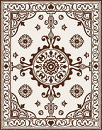 Ornate Central Medallion Style Rug