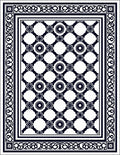 Intricate Floral Geometric Pattern Rug