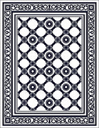 Intricate Floral Geometric Pattern Rug