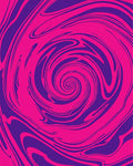 Vibrant Pink Purple Swirl Pattern Rug