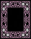 Floral Vines Border Design Rug