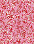 Pink Red Swirl Candy Stripes Rug