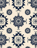 Ornate Floral Medallion Pattern Rug