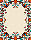 Elegant Ornate Floral Border Rug