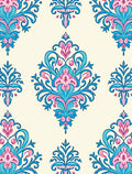 Ornate Floral Damask Pattern Rug