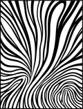 Abstract Black White Swirl Pattern Rug