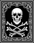 Gothic Skull Crossbones Ornate Rug