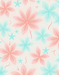 Pastel Petal Star Pattern Rug