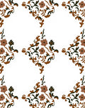 Ornate Floral Vine Pattern Rug