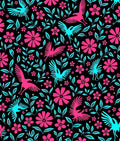 Bold Floral and Bird Pattern Rug