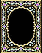 Ornate Floral Archway Pattern Rug