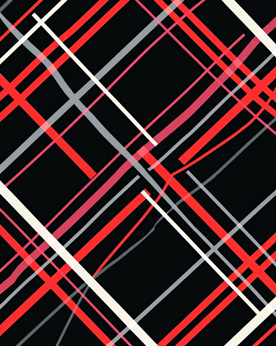 Sharp Lines Bold Color Collage Rug