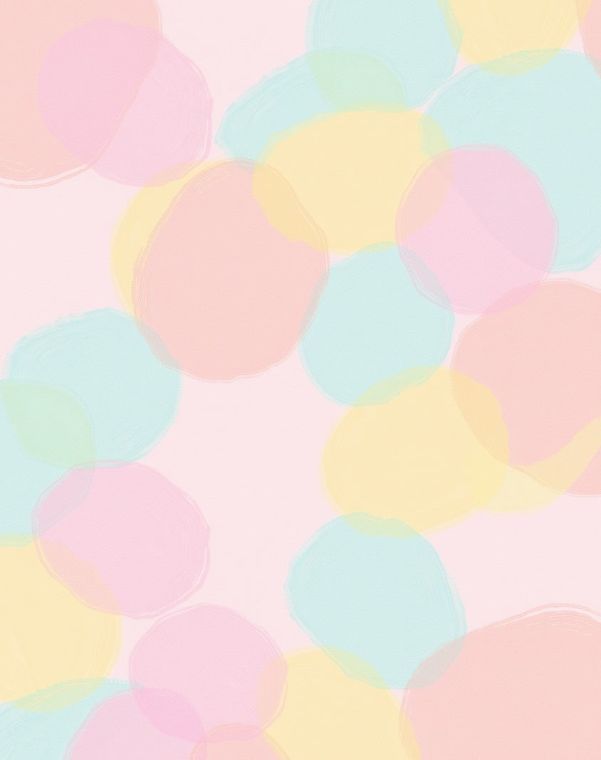 Pastel Bubble Pattern Design Rug
