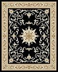 Classic Scrollwork Floral Golden Bordered Rug