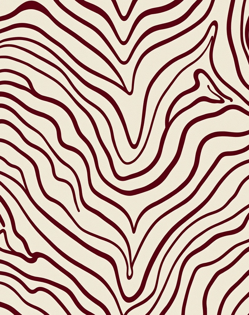 Bold Wavy Animal Print Rug