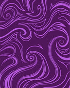 Swirling Amethyst Abstract Pattern Rug