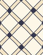 Classic Lattice Geometric Diamond Pattern Rug