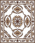 Elaborate Floral Center Medallion Rug