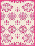Retro Floral Intricate Pattern Rug
